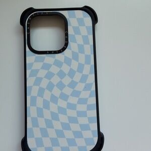 Casetify Light Blue Wave Pattern Phone Case